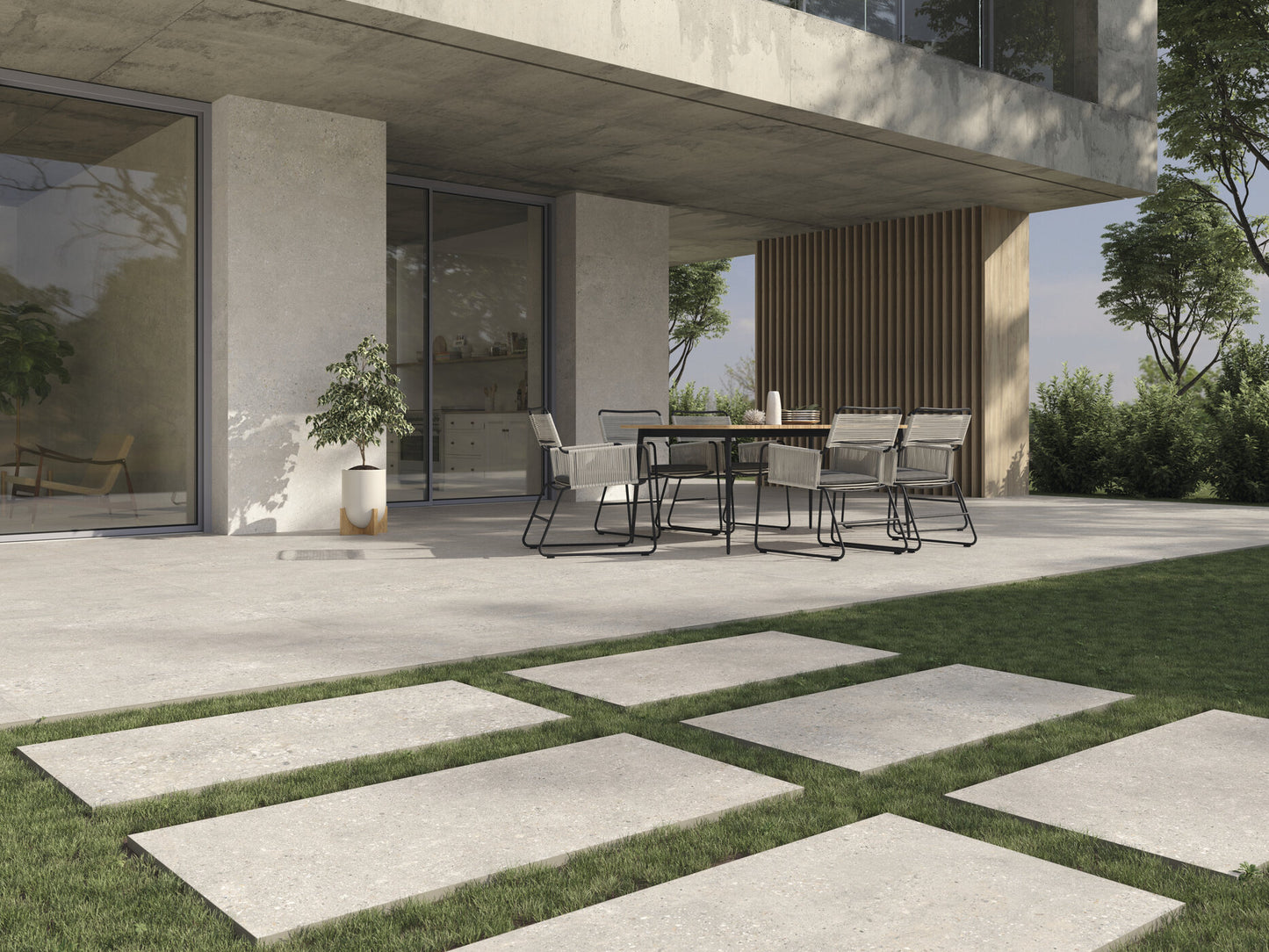 AB Promenade Creme Terrassenplatten